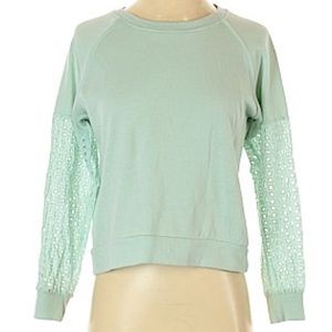 Hippie Rose Mint Cutout Sweatshirt